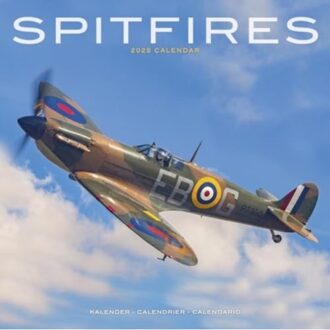 Spitfires Calendar 2025 Square Plane Wall Calendar - 16 Month - Browntrout Wandkalender - Avonside Publishing Ltd