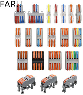 SPL-1/2/3/4 Dual Head Mini Quick Fast Wire Connector Universal Wiring Cable Connector Push-in Conductor Terminal Block LED Lamp