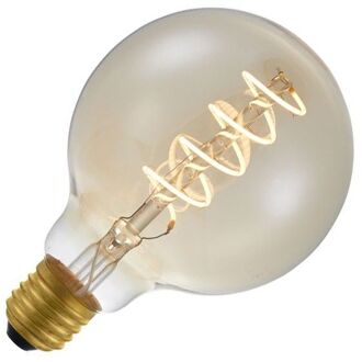 spl globelamp flex spiraal LED filament goud 4,5W (vervangt 15W) grote fitting E27 95mm