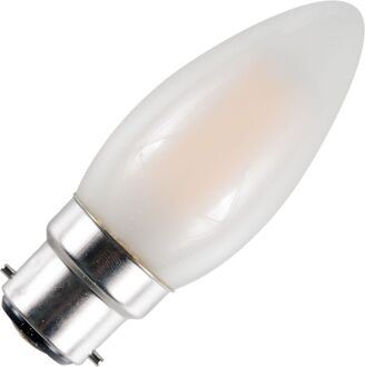 spl LED Filament Kaarslamp (mat) - 1,5W / Fitting Ba22d / DIMBAAR