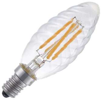 spl | LED Kaarslamp gedraaid | Kleine fitting E14  | 4W Dimbaar