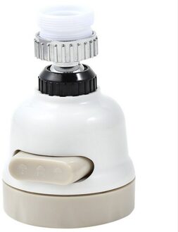 Splash-Proof Filter Abs + Silicone + Roestvrij Staal Blade Derde Versnelling Waterbesparende Douche 360 Roterende Water filter Nozzle 1 Stuk
