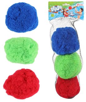 Splashballen Xl 15 Cm Junior Blauw/groen/rood 3 Stuks