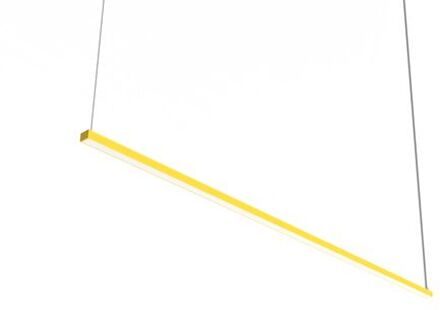 Splint 1x Hanglamp, Strip Led, 17w/m, 3000k, Metaal, Geel, L100cm