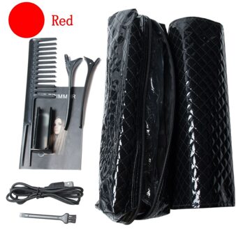 Split Haar Trimmer Usb & Eu Plug Oplaadbare Haar Split Trimmer End Trimmer Clipper Hair Care Tool rood met zak