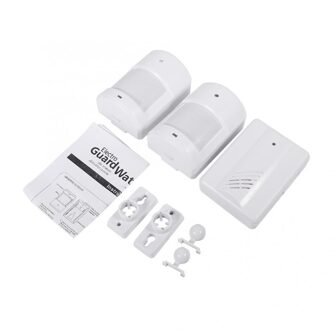 Split Motion Sensor Deurbel Alarm Draadloze Alert Beveiligingssysteem Voor Thuis Oprit Patrol Garage Deurbel Welkom Apparaat Wit type 1