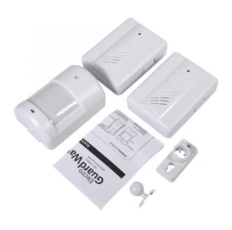 Split Motion Sensor Deurbel Alarm Draadloze Alert Beveiligingssysteem Voor Thuis Oprit Patrol Garage Deurbel Welkom Apparaat Wit type 2