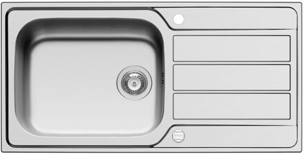 Spoelbak Athena 1 Kom + 1 Afdruipplaat 1000x500mm