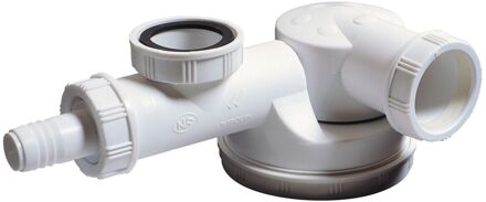 Spoelbaksifon Extra Plat Wit