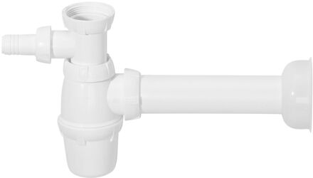 Spoelbaksifon Met Muurbuis Wit