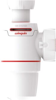Spoelbaksifon Neo Air Ø40mm Wit/rood