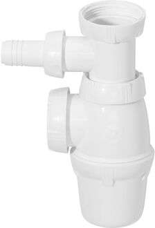 Spoelbaksifon Ø40mm Met Vaatwasaansluiting Wit