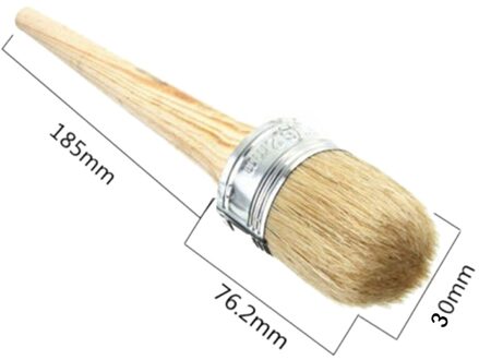 Spoelen Houten Handvat Verf Borstel Barbecue Borstel Waterdicht Borstel Gebruiksvoorwerp Insmeerborstel Bbq Accessoires Keuken Tool JU0062 Creamy-wit
