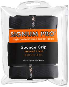 Sponge Grip Verpakking 5 Stuks-Zwart - nosize