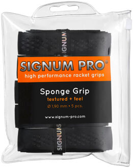 Sponge Grip Verpakking 5 Stuks zwart - one size