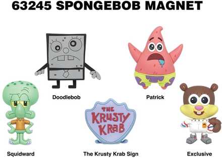 SpongeBob SquarePants 3D Magnets Series 1 Display (12)
