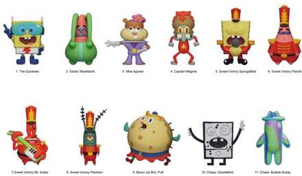 SpongeBob Squarepants 3D PVC Bag Clips Series 6 Display (24)