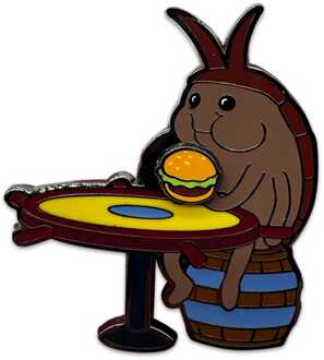 SpongeBob SquarePants Pin Badge Cockroach 5 cm