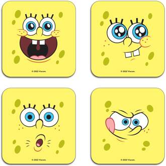 Spongebob Squarepants Spongebob Faces Coaster Set
