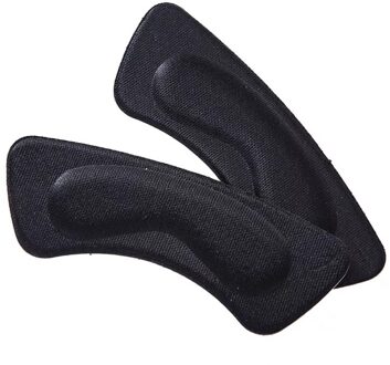 Spons Onzichtbare Terug Soft Hak Pads Voor Hoge Hak Schoenen Grip Lijm Liner Kussen Insert Pads Inlegzolen 1 Paar B1 zwart