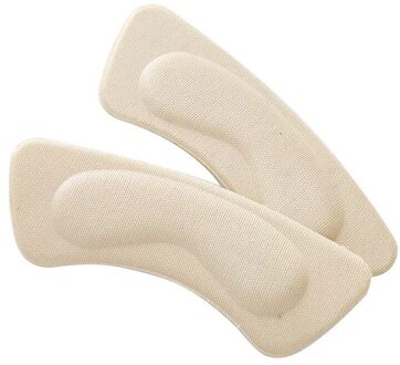 Spons Onzichtbare Terug Soft Hak Pads Voor Hoge Hak Schoenen Grip Lijm Liner Kussen Insert Pads Inlegzolen 1 Paar B2 Beige