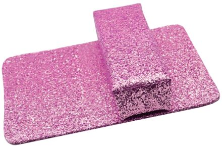 Spons Rechthoek Hand Set Waterdicht Nail Art Polssteun Houder roze