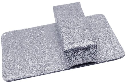 Spons Rechthoek Hand Set Waterdicht Nail Art Polssteun Houder zilver