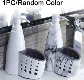 Spons Zeep Afvoer Houder Verbeterde Keuken Badkamer Zeepdispenser Box met Zak Multi-functionele Shampoo Fles