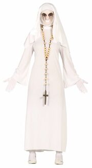 Spookachtige horror scary nonnen/zusters verkleedkleding kostuum - dames - Halloween