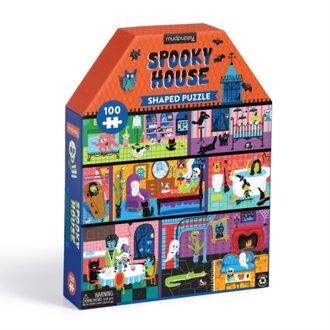 Spooky House 100 Piece House-Shaped Puzzle -  Mudpuppy (ISBN: 9780735378896)