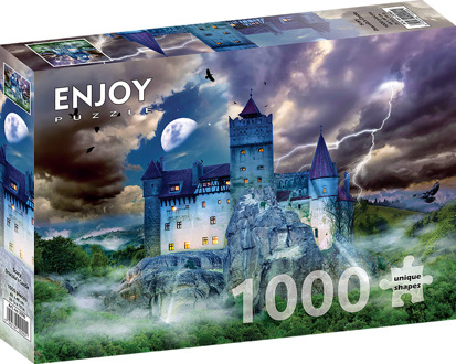 Spooky Night at Dracula's Castle Puzzel (1000 stukjes)