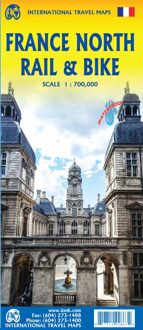 Spoorwegenkaart France North Rail & Bike Travel - Noord Frankrijk | ITMB