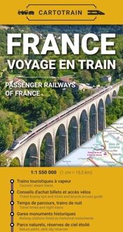 Spoorwegenkaart France Voyage en train | Frankrijk | Cartotrain