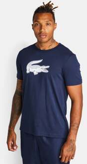 Sport 3D Print Crocodile T-shirt Heren navy - wit - L