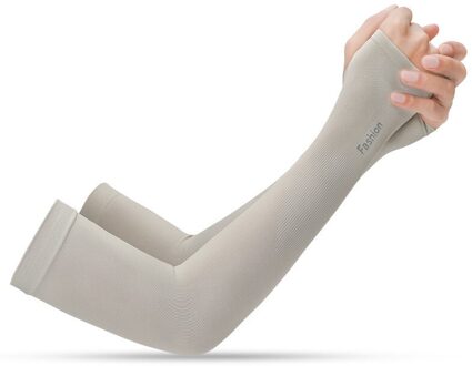 Sport Arm Compressie Mouw Basketbal Fietsen Arm Warmer Zomer Running Uv Volleybal Zonnebrandcrème Bands Arm Warmers 06 Finger reeks