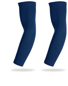 Sport Arm Mouw Basketbal Fietsen Arm Warmer Zomer Running Uv Volleybal Zonnebrandcrème Bands Outdoor Fietsen Sport Arm Mouw diep blauw