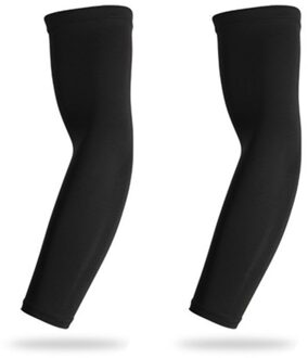 Sport Arm Mouw Basketbal Fietsen Arm Warmer Zomer Running Uv Volleybal Zonnebrandcrème Bands Outdoor Fietsen Sport Arm Mouw zwart