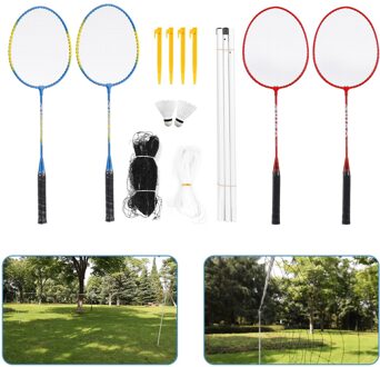 Sport Badminton Set 2 Stks/set Duurzaam Aluminium Training Badminton Racket Met Draagtas Sport Equipmen