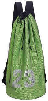 Sport Bal Rugzak Basketbal Voetbal Opslag Netto Zak Training Bal Netje Qw licht grijs