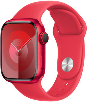 Sport Band voor de Apple Watch | 38/40/41/42 mm - Maat M/L - (Product) Red Rood - 42 mm