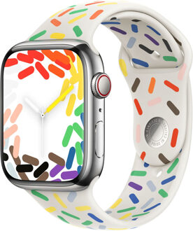 Sport Band voor de Apple Watch | 44/45/46/49 mm - Maat S/M - Pride Edition Meerkleurig - 49 mm