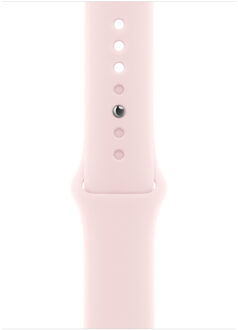 Sport Band voor de Apple Watch Series 1 t/m 11 / SE / Ultra (44/45/46/49 mm) - Maat M/L - Light Pink Roze - 49 mm