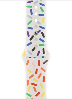 Sport Band voor de Apple Watch Series 1 t/m 11 / SE / Ultra (44/45/46/49 mm) - Maat S/M - Pride Edition Meerkleurig - 49 mm