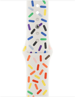 Sport Band voor de Apple Watch Series 1 t/m 9 / SE (38/40/41 mm) | Series 10 (42 mm) - Maat S/M - Pride Edition Meerkleurig - 41 mm