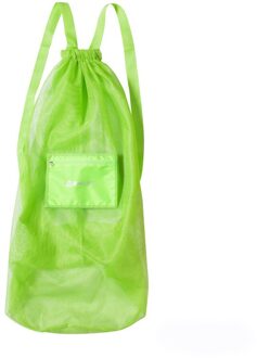 Sport Basketbal Rugzak Trekkoord Netje Trekkoord Zak Outdoor Training Sport Fitness Opbergtas groen M