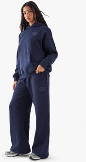 Sport Bubble Print Jogger Met Rechte Pijpen, Navy
