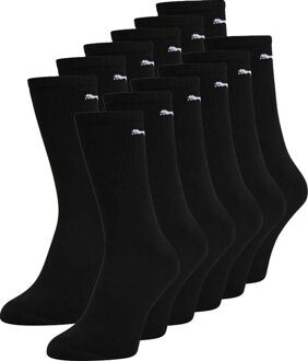 Sport Crew (12-Pack) Sokken (regular) - Maat 35-38 - Unisex - zwart/wit