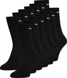 Sport Crew (12-Pack) Sokken (regular) - Maat 39-42 - Unisex - zwart/wit
