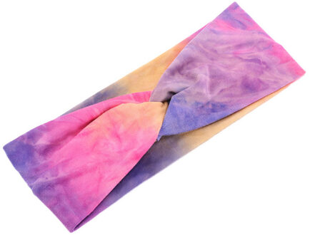 Sport Haarband Tie-Dye Gedrukt Cross Haarband Sport Fitness Zweet Sport Hoofdband Bandeau Bandeau Cheveux Femme #30