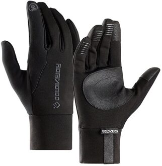 Sport Handschoenen Warm Houden In De Winter Voor Outdoor Riding Winddicht Waterdicht Mannen Vrouwen Plus Fluwelen Verdikte Antislip 1 / M